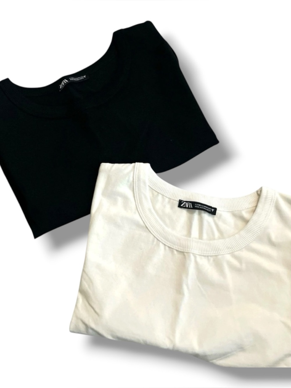 NWOT Zara Bundle of 2 Tops Black White XXS